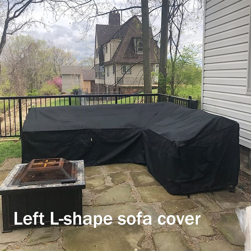 L Shape Furniture Waterproof   - Outdoor Furniture Black ulasan dan harga