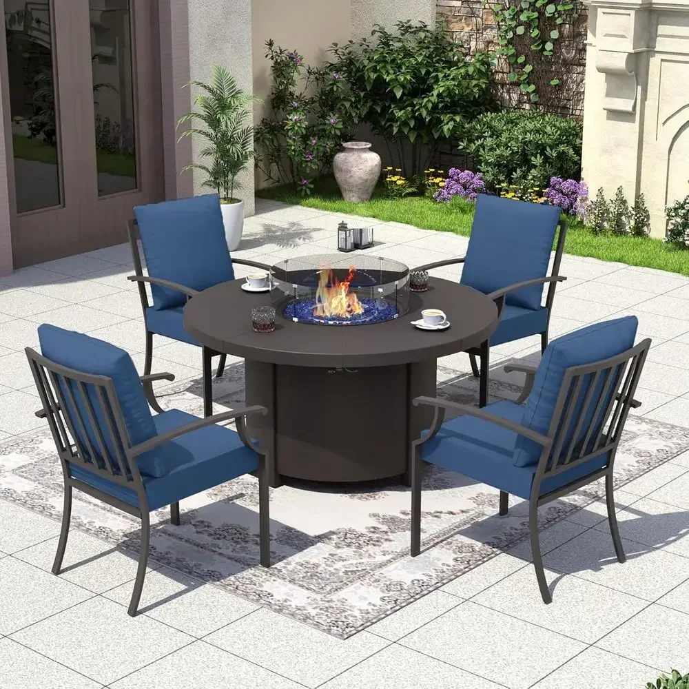 5-Piece Outdoor Patio Furnitur - Outdoor Furniture Set With Fire Pit ulasan dan harga