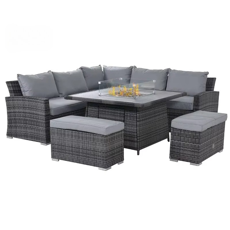 Garden Patio Sofa Set Waterpro - Outdoor Furniture Set With Fire Pit ulasan dan harga