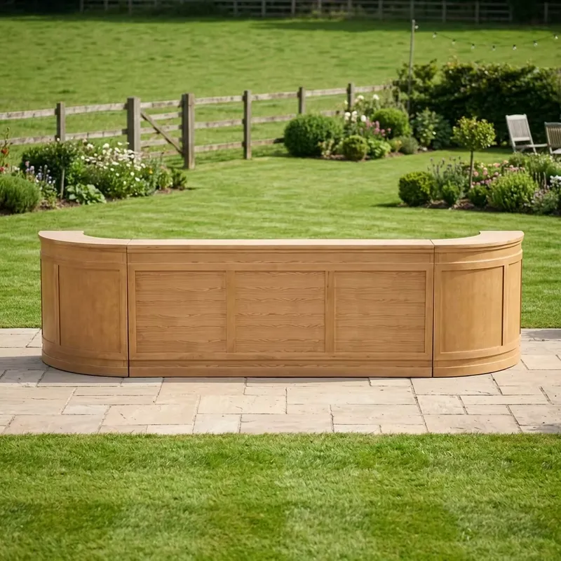Solid Wood Outdoor Bar Table M - Outdoor Furniture Easy To Clean ulasan dan harga