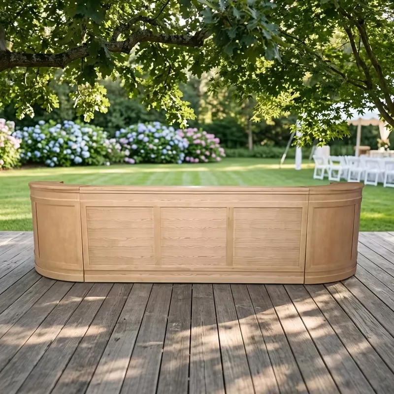 Solid Wood Outdoor Bar Table M - Outdoor Furniture Easy To Clean ulasan dan harga