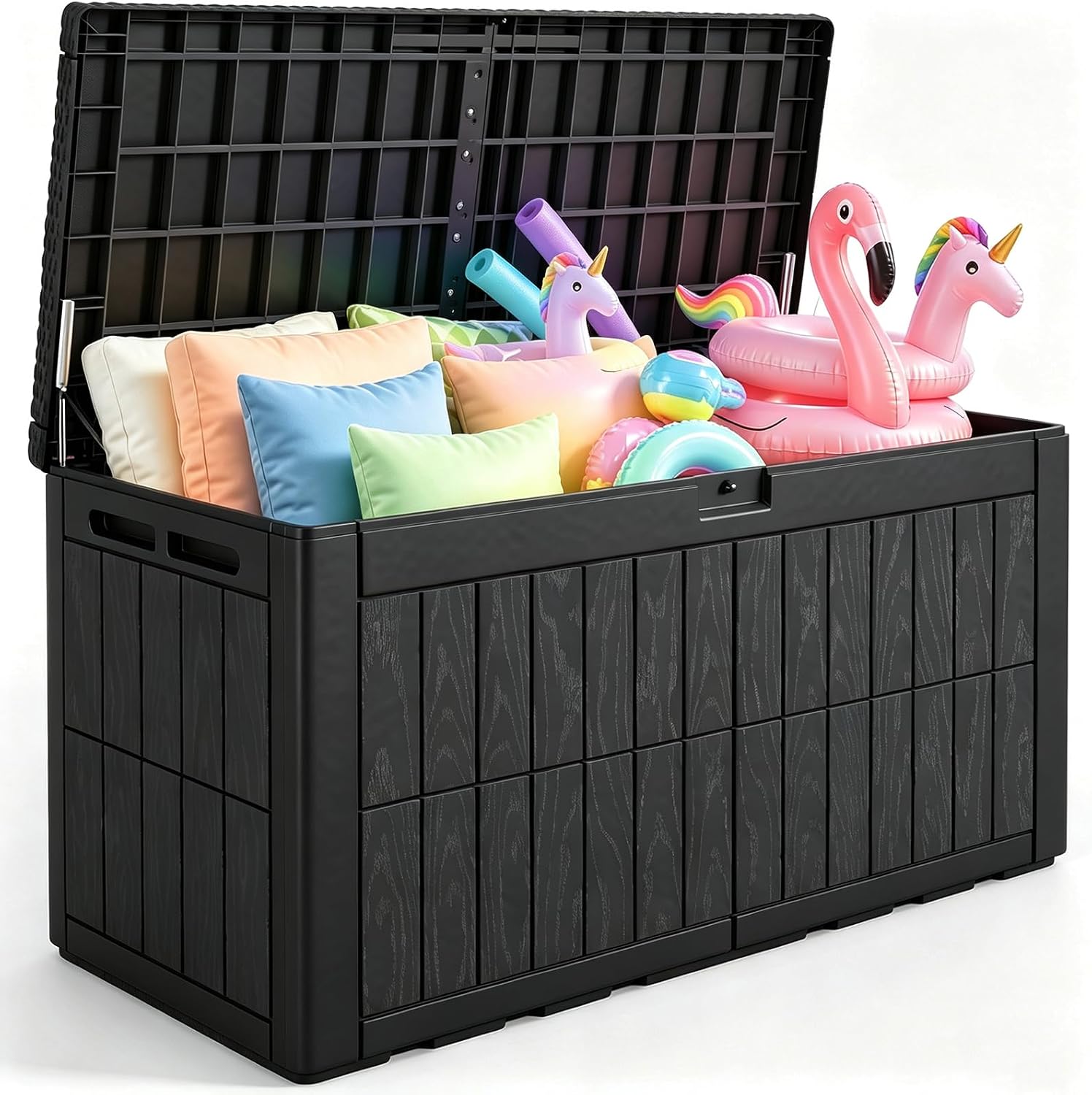 120 Gallon Large Outdoor Stora - Outdoor Furniture Black ulasan dan harga