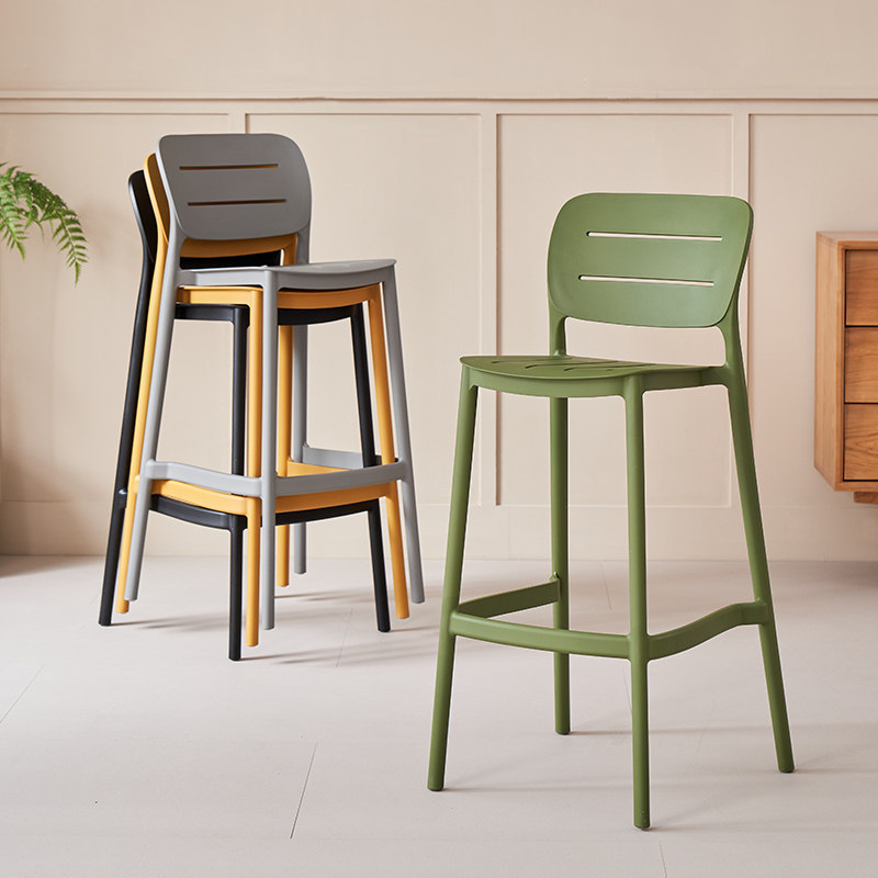 Modern Stackable Bar Stool, Li - Outdoor Furniture Kitchener ulasan dan harga