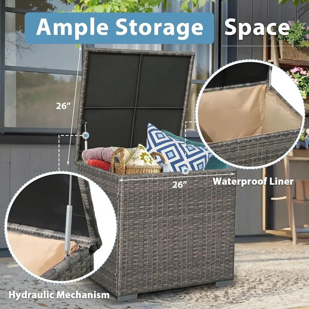 8-Piece Patio Furniture Set wi - Outdoor Furniture Set With Fire Pit ulasan dan harga