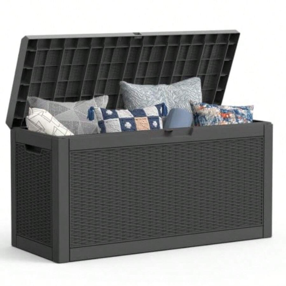 Outdoor Storage Box Deck Box W - Outdoor Furniture Patio ulasan dan harga
