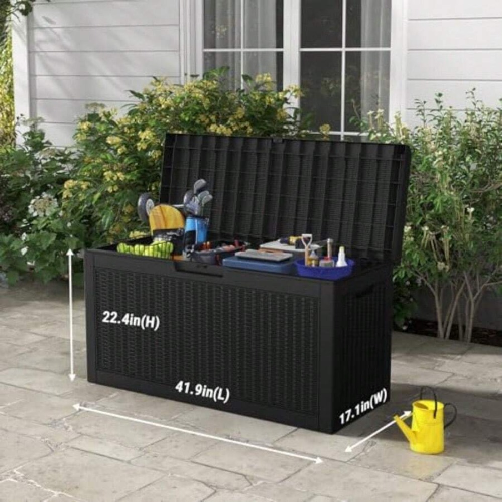 Outdoor Storage Box Deck Box W - Outdoor Furniture Patio ulasan dan harga