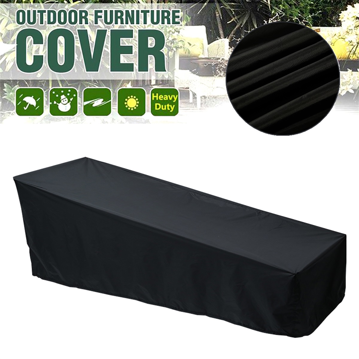 Outdoor Garden Sunbed Cover Su - Outdoor Furniture Lounge Chair ulasan dan harga