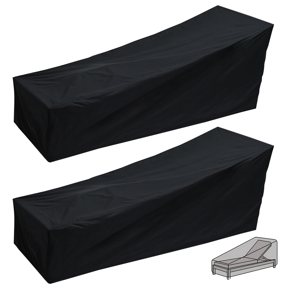 Outdoor Garden Sunbed Cover Su - Outdoor Furniture Lounge Chair ulasan dan harga