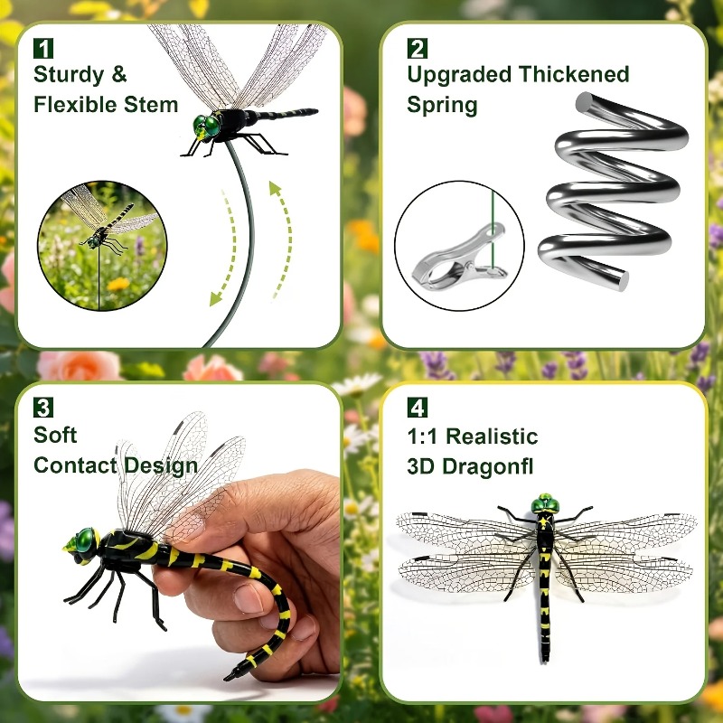4pcs Simulation Giant Dragonfl - Outdoor Furniture Hay ulasan dan harga