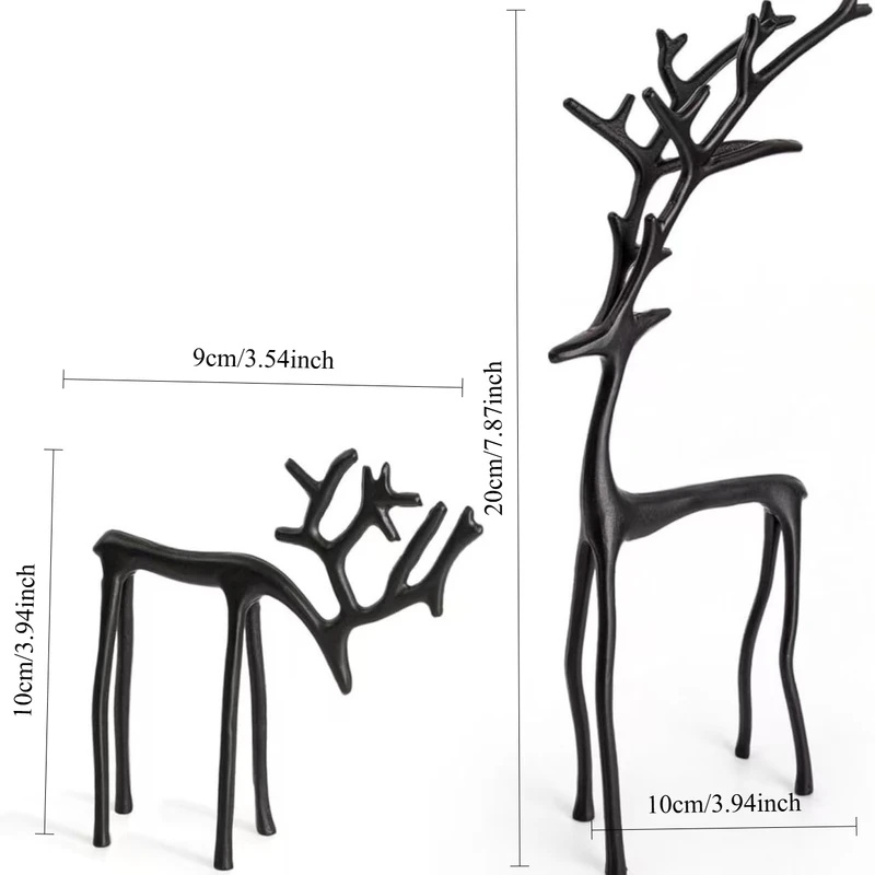 1pc Alloy Christmas Black Rein - Outdoor Furniture Black ulasan dan harga