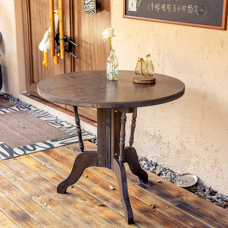 Retro Dining Table Round Table - Outdoor Furniture Shop ulasan dan harga