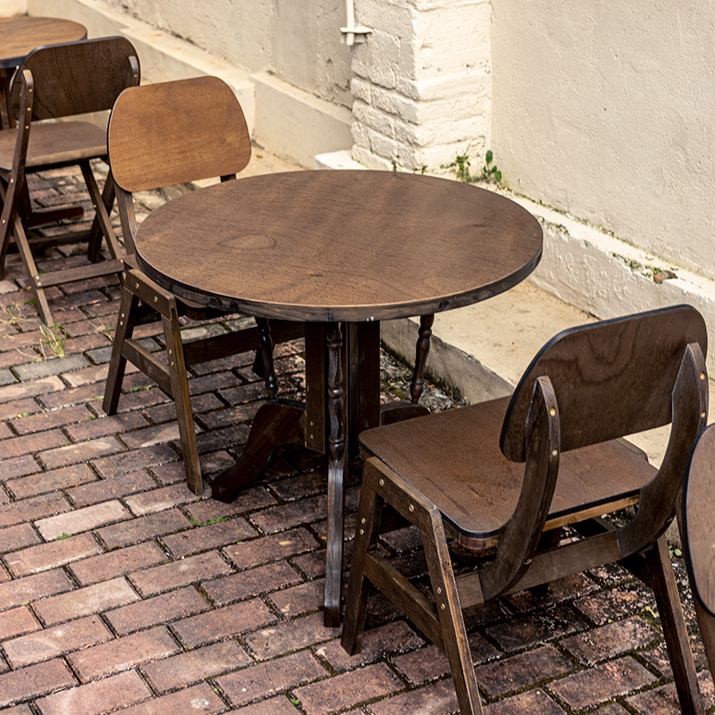Retro Dining Table Round Table - Outdoor Furniture Shop ulasan dan harga