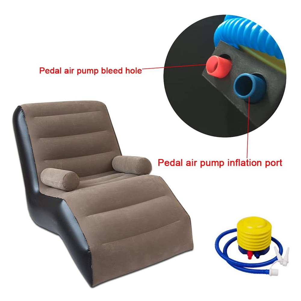 Folding Lazy Sofa,Inflatable L - Outdoor Furniture Lounge Chair ulasan dan harga