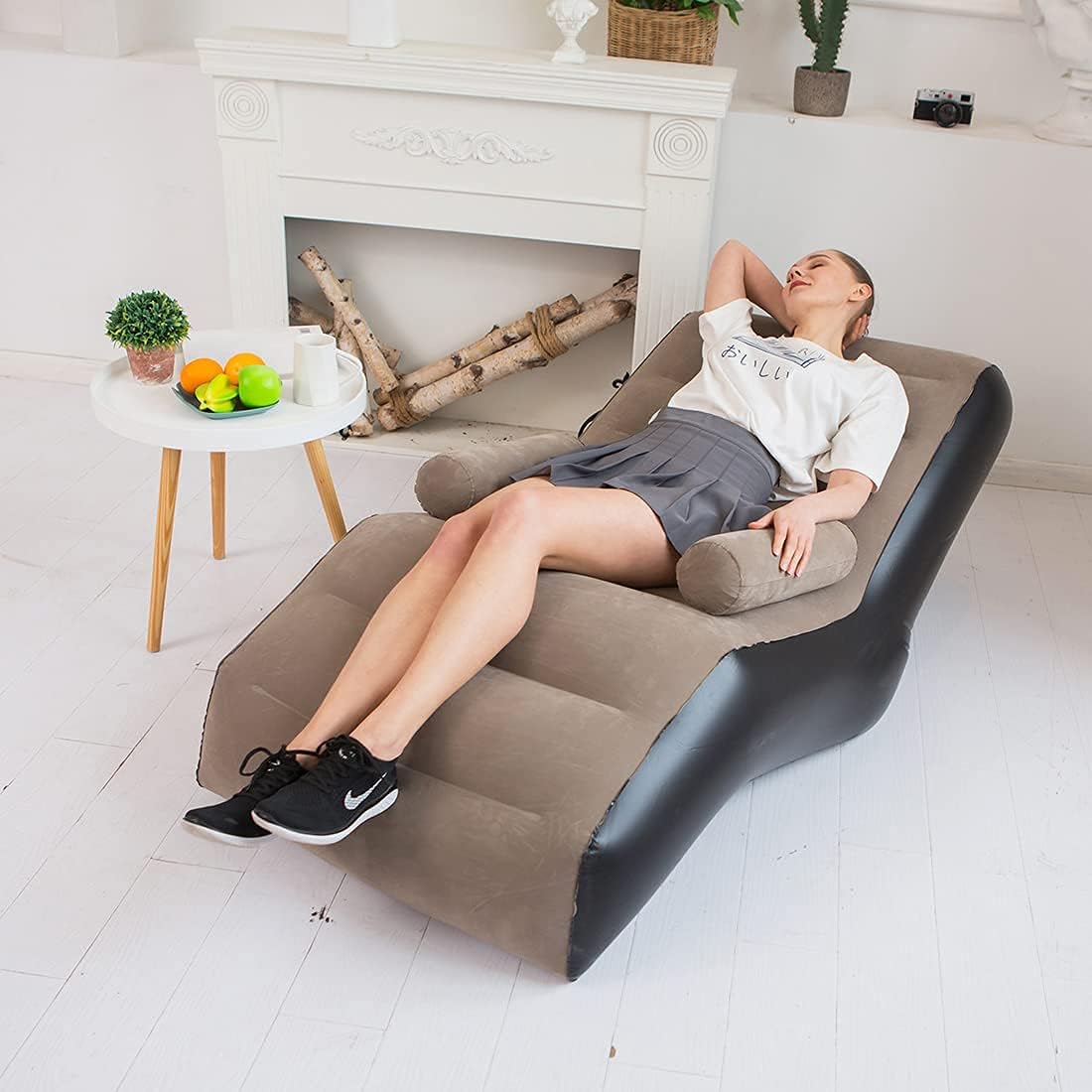 Folding Lazy Sofa,Inflatable L - Outdoor Furniture Lounge Chair ulasan dan harga