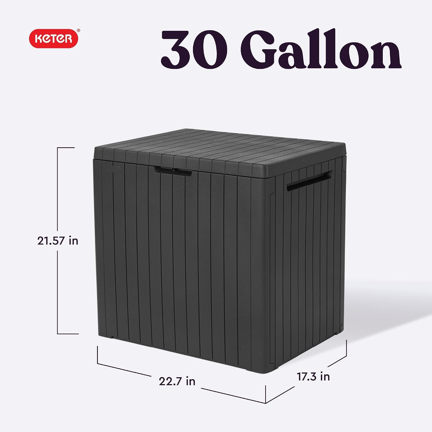 Keter City 30 Gal Outdoor Stor - Outdoor Furniture Patio ulasan dan harga