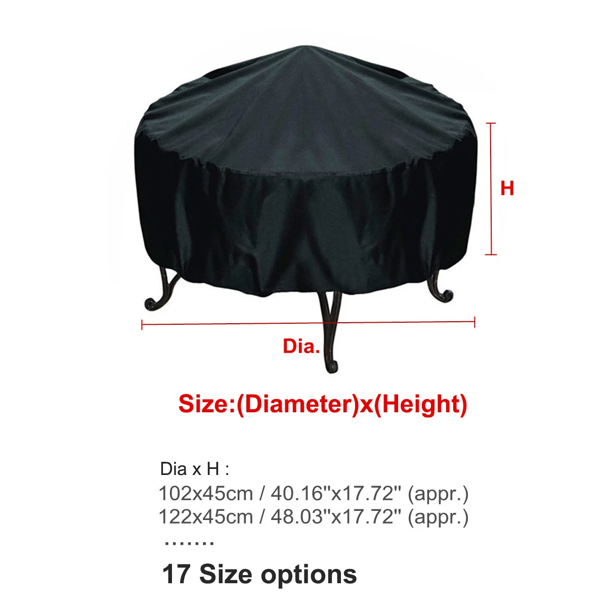 Waterproof Patio Fire Pit Cove - Outdoor Furniture Black ulasan dan harga